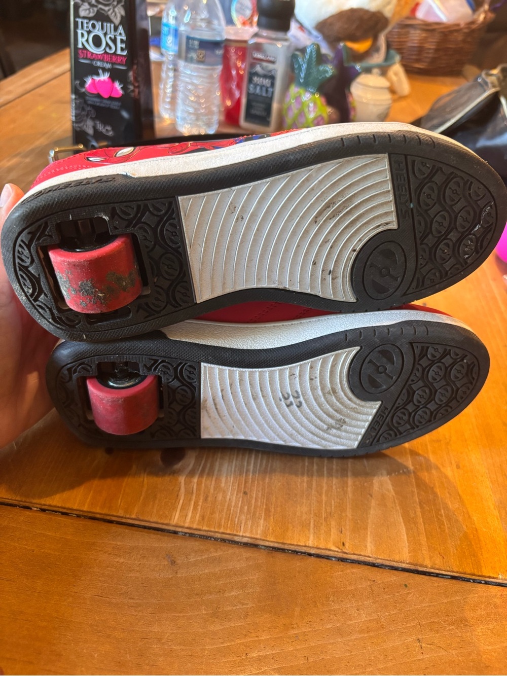 Heelys youth boys wheeled spiderman skate shoes red 5 - Picture 6 of 7